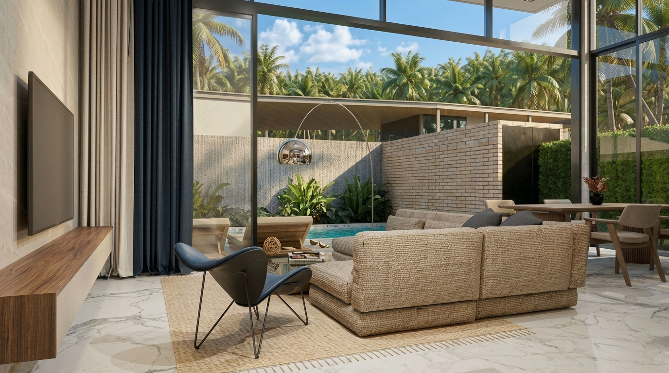 Villa Type F living room